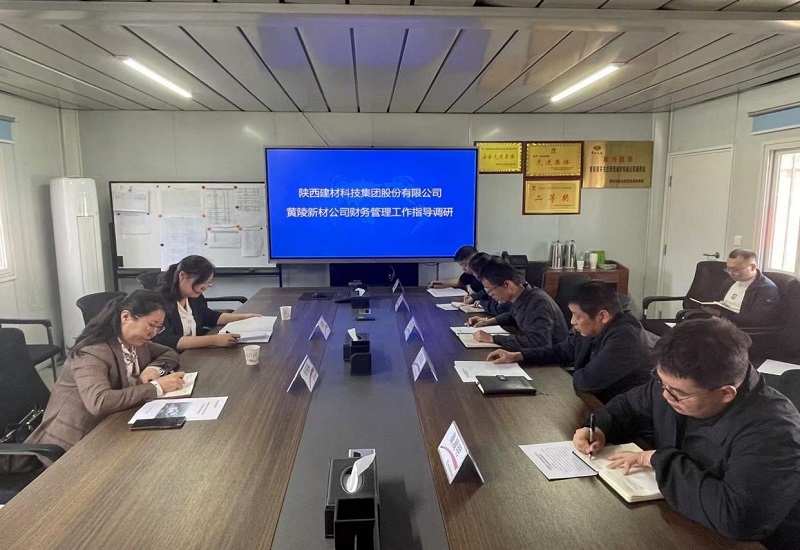 周燕芳一行到黃陵新材公司調研指導工作