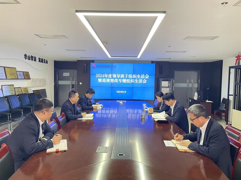 華山營銷公司黨支部召開2024年度領導班子組織生活會暨巡視整改專題組織生活會