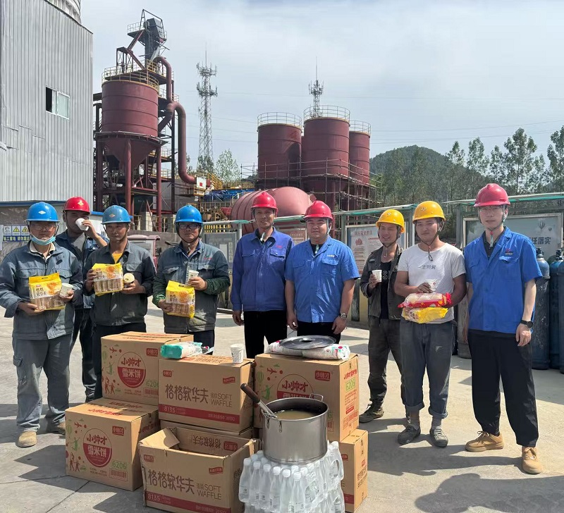 賽柯瑞思公司工會暖心慰問外委施工人員