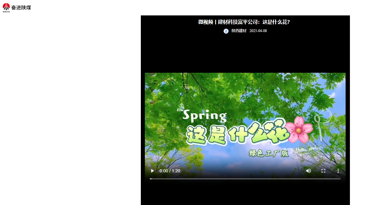 奮進陜煤、陜煤集團抖音 |建材科技富平公司：這是什么花？