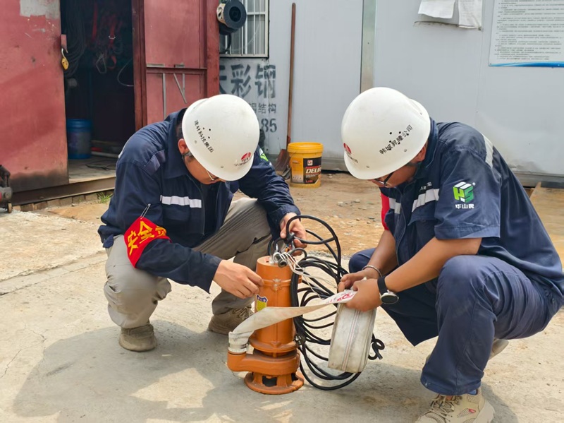 戰(zhàn)高溫 斗暴雨 韓城昇隆筑牢項目安全屏障